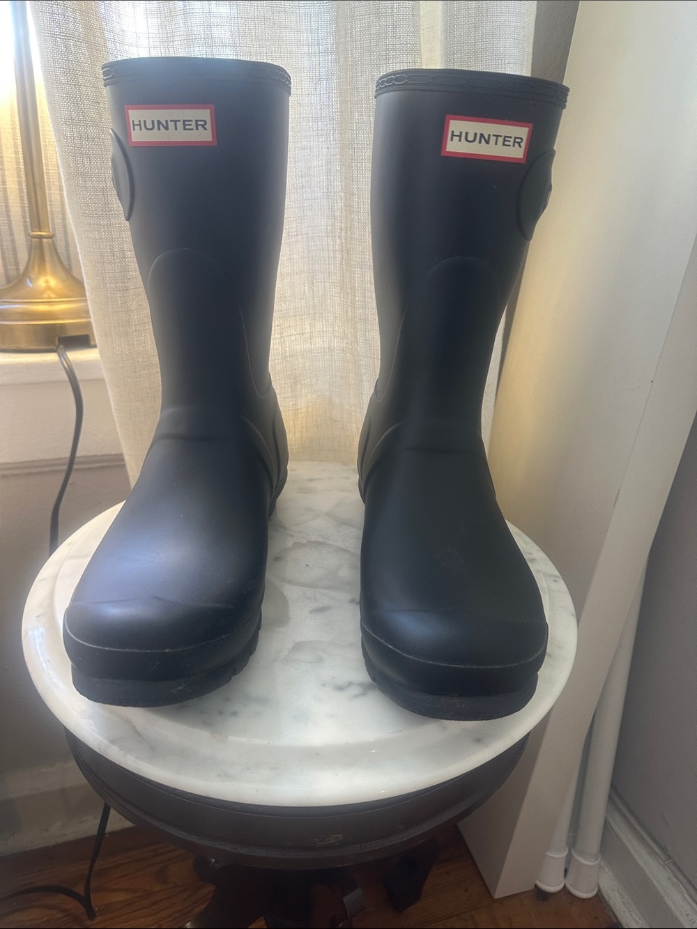 Hunter Women’s Original Short Rain Boot Black size 10 like new